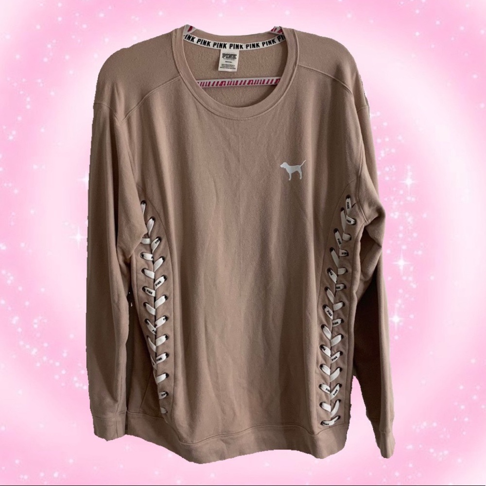 ⭐️ VS PINK Beige Pink Sweater ⭐️